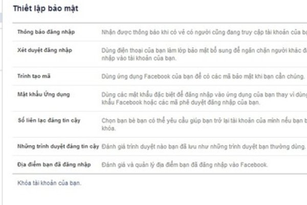 Một số thủ thuật giúp sử dụng Facebook an toàn hơn
