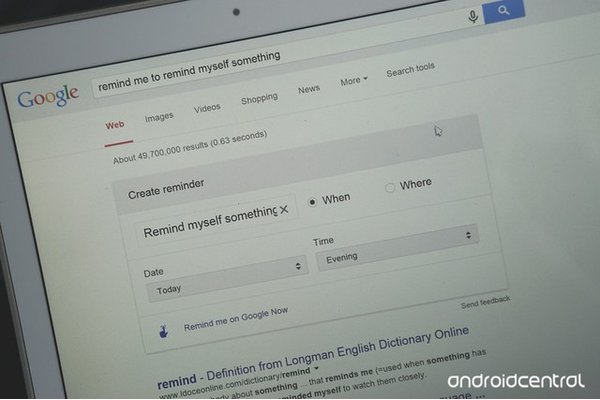 Tạo lịch nhắc việc ngay trên trang tìm kiếm Google