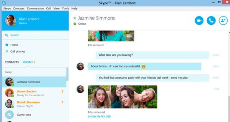 Skype cho Windows và OS X cập nhật giao diện mới