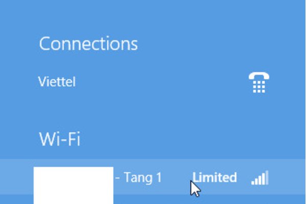 Cách khắc phục lỗi Wifi limited access