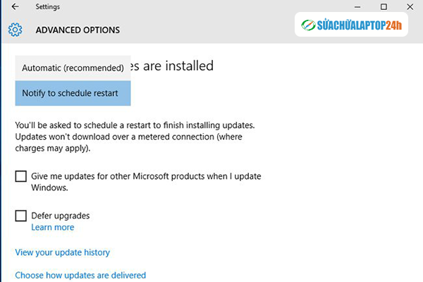 Cách vô hiệu hóa tự động update trên Windows 10