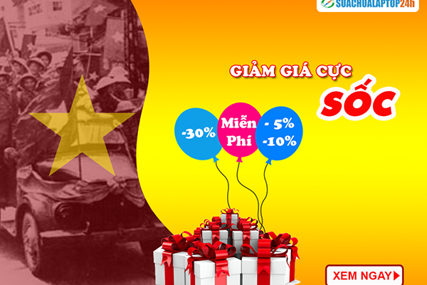Chương trình khuyến mãi chào mừng 30/04 - 01/05