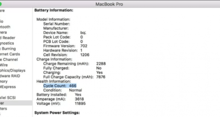 Service battery là gì và nó có tác dụng gì trong máy Macbook