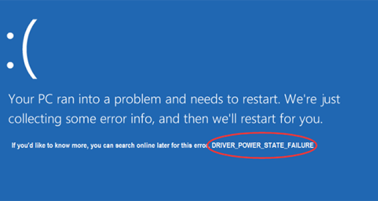 Hướng dẫn cách sửa lỗi Driver Power State Failure