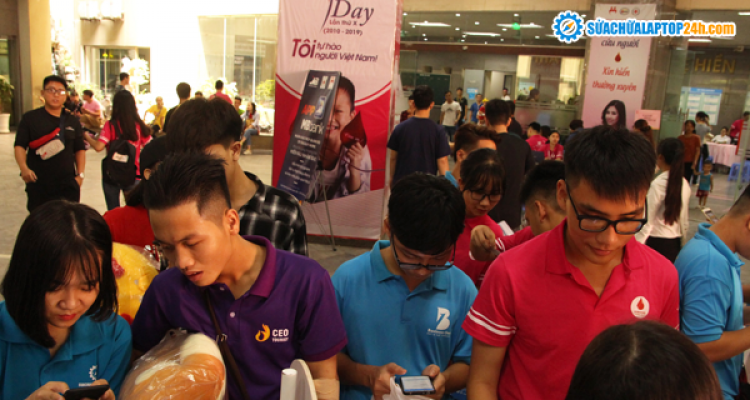 SUACHUALAPTOP24h.com đồng hành cùng  Ngày hội hiến máu “YOUTH DAY 2019