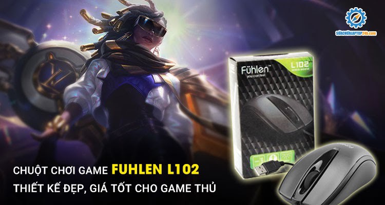 Chuột chơi game Fuhlen L102 thiết kế đẹp, giá tốt cho game thủ