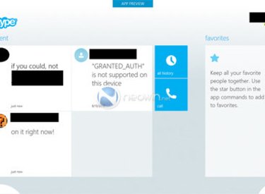 Phiên bản Skype cho Windows 8 lộ diện