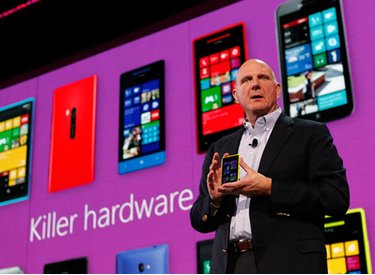 Microsoft mong xếp thứ ba thị trường nhờ Windows Phone8