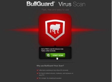 BullGuard Virus Scan phát hiện nhanh chóng phần mềm độc hại miễn phí trực tuyến.