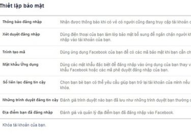 Một số thủ thuật giúp sử dụng Facebook an toàn hơn