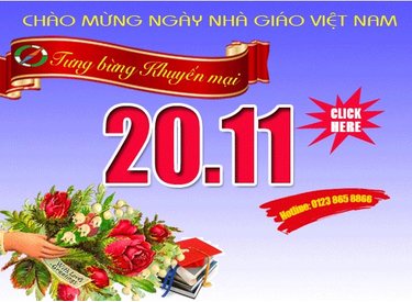 Chào mừng Ngày Nhà giáo Việt Nam - Tưng bừng khuyến mại