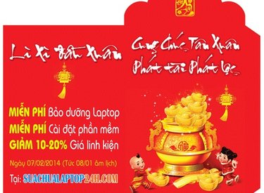 Lì xì đầu xuân Giáp Ngọ 2014 tại Suachualaptop24h.com