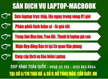 Sàn dịch vụ sửa laptop - macbook tại suachualaptop24h.com