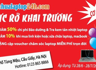 Suachualaptop24h.com Rực rỡ khai trương cơ sở 2 - Số 8, Hồ Tùng Mậu