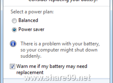 Lỗi sạc laptop hiện dấu “X” đỏ kèm thông báo “Consider Replacing Your Battery”