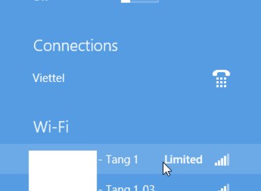 Cách khắc phục lỗi Wifi limited access