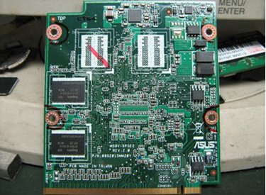Giới thiệu phần cứng card VGA Laptop Asus X83V