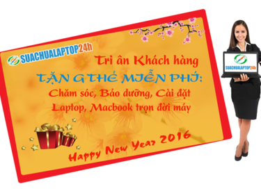 Tri ân khách hàng, tặng Thẻ bảo dưỡng Laptop miễn phí nhân dịp năm mới 2016