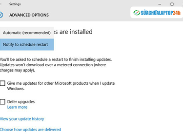 Cách vô hiệu hóa tự động update trên Windows 10