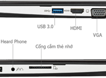 Các cổng kết nối thiết bị ngoại vi của laptop