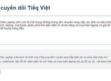 Ngạc nhiên với công cụ chuyển đổi Tiếng Việt thành Tiếq Việt