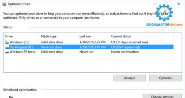 Làm thế nào để chống phân mảng ổ cứng của bạn trong Windows 10