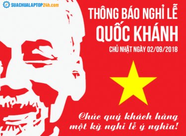 Thông báo nghỉ lễ Quốc khánh 02.09.2018