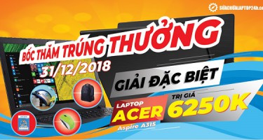 Bốc thăm may mắn - trúng ngay laptop