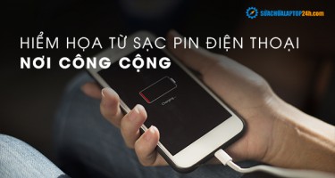 Hiểm họa từ sạc pin điện thoại nơi công cộng
