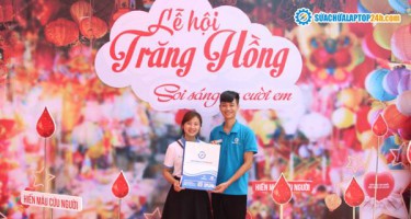 Sửa chữa Laptop 24h đồng hành cùng chương trình "Lễ hội Trăng Hồng" của Học viện Tài Chính tại Cổ Nhuế