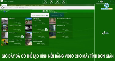 Giờ đây đã có thể tạo hình nền bằng video cho máy tính đơn giản