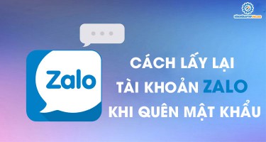 Cách lấy lại tài khoản zalo khi quên mật khẩu