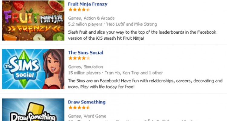 Kho ứng dụng của Facebook mở cửa