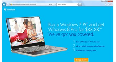 Windows 7 nâng cấp lên Windows 8 chỉ mất 15 USD