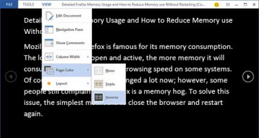 Read Mode - tính năng mới trong Office 2013