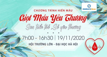 Sửa chữa Laptop 24h .com đồng hành cùng sự kiện hiến máu GIỌT MÁU YÊU THƯƠNG 18  của trường Đại học Hà Nội