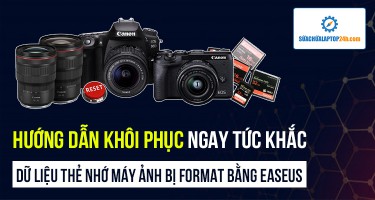 Hướng dẫn khôi phục ngay tức khắc dữ liệu thẻ nhớ máy ảnh bị format bằng EaseUS