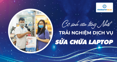 Cô sinh viên Tiếng Nhật vui vẻ với trải nghiệm sử dụng dịch vụ sửa chữa laptop 