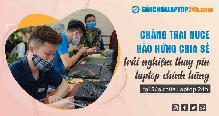 Thay pin Macbook Air 2018 uy tín Hà Nội