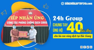 Công ty cổ phần 24h Group đóng góp 40 triệu đồng cho bà con vùng dịch tại Bắc Giang