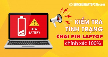 Cách kiểm tra tình trạng pin laptop trong vòng một nốt nhạc