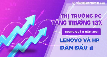 Thị trường PC tăng trưởng ấn tượng trong Quý II năm 2021: Lenovo và HP dẫn đầu