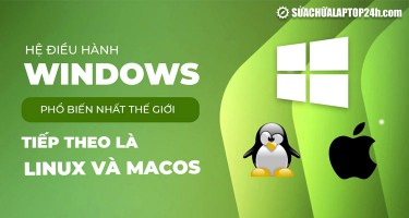 Windows là hệ điều hành phổ biến nhất thế giới, tiếp theo là Linux và macOS