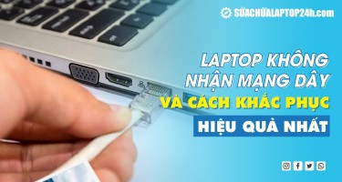 Laptop không nhận mạng dây và cách khắc phục hiệu quả nhất