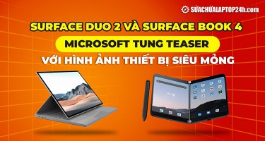 Surface Duo 2 và Surface Book 4: Microsoft tung Teaser với hình ảnh thiết bị siêu mỏng