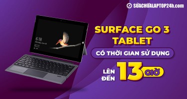 Surface Go 3 - Tablet có thời gian sử dụng lên đến 13 giờ