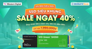 Siêu khủng - Ưu đãi Siêu hời - SALE 40% SSD Western Digital