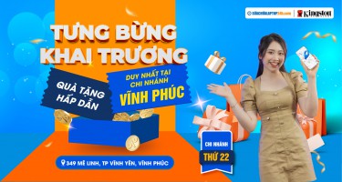 Tưng bừng khai trương chi nhánh thứ 22, Sửa chữa Laptop 24h số 349 Mê Linh, Thành phố Vĩnh Yên, Vĩnh Phúc