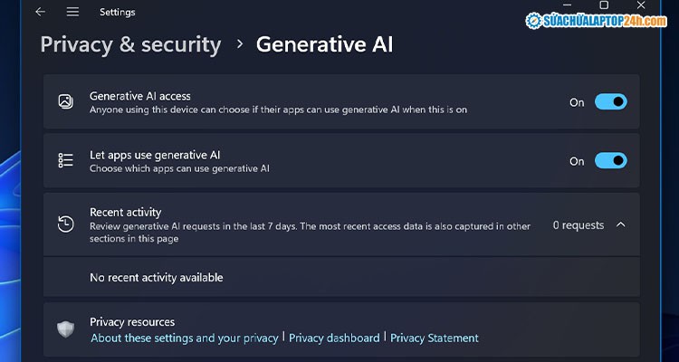 Windows 11 24H2: Trao quyền cho người dùng quản lý trải nghiệm AI