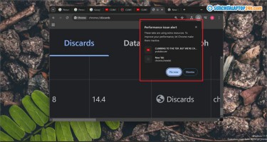 Bật cảnh báo hiệu suất trên Chrome: Loại bỏ Tab ngốn RAM, CPU